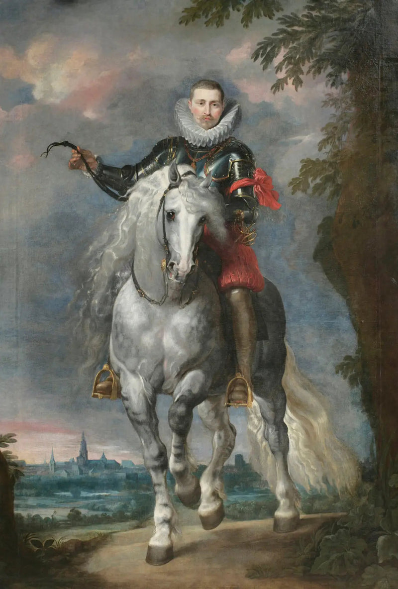 Porträt von Don Rodrigo Calderon zu Pferd - Peter Paul Rubens