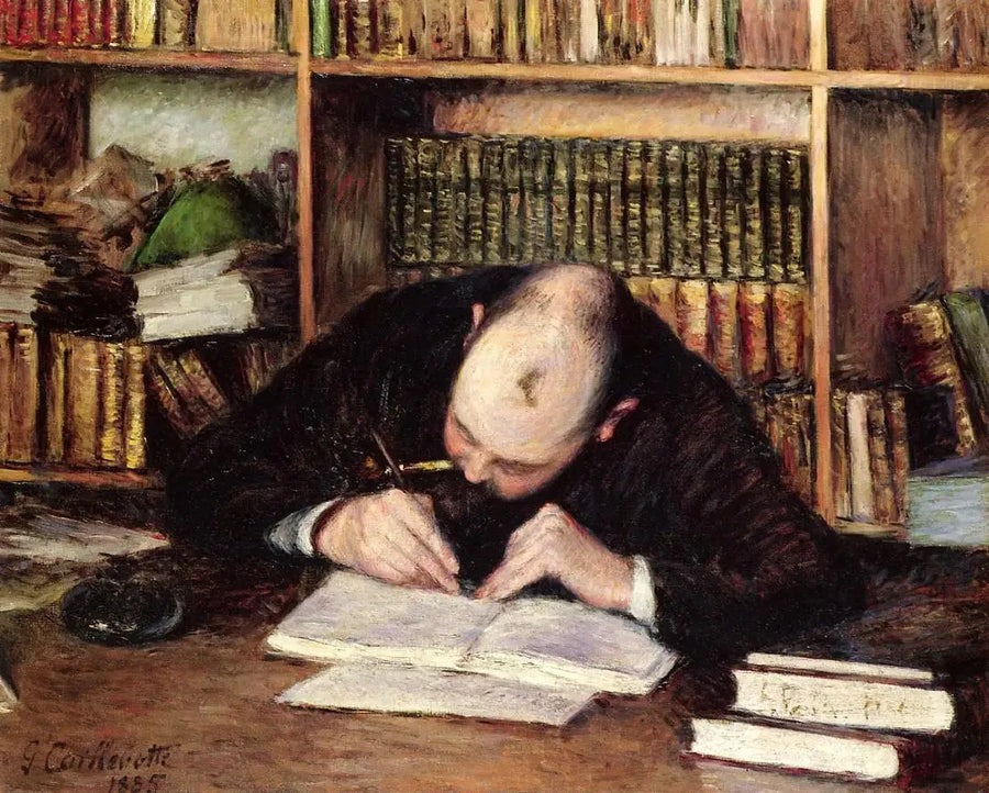Porträt von Émile-Jean Fontaine, Bibliothekar - Gustave Caillebotte