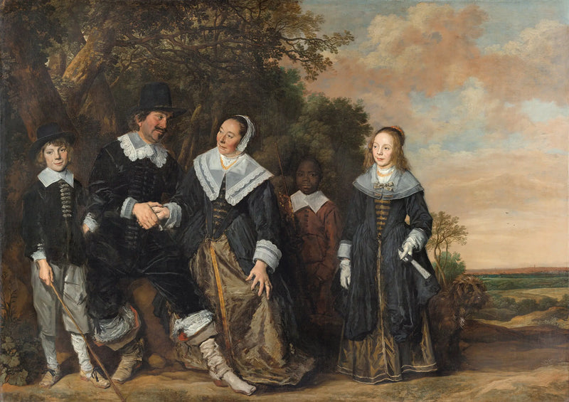 Familienporträt in einer Landschaft - Frans Hals