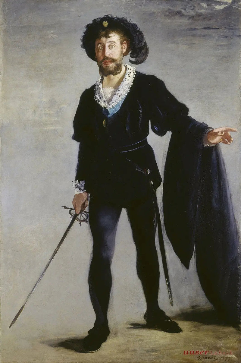 Porträt von Faure in der Rolle des Hamlet - Édouard Manet