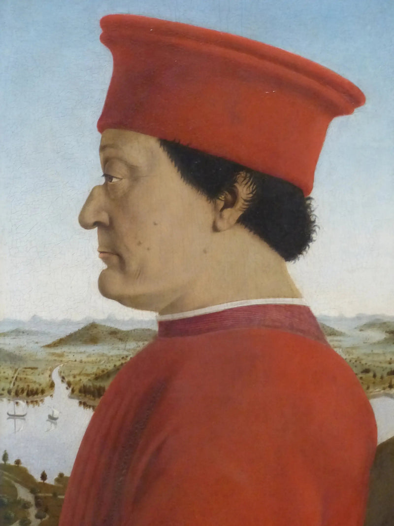 Porträt von Federico da Montefeltro - Piero della Francesca