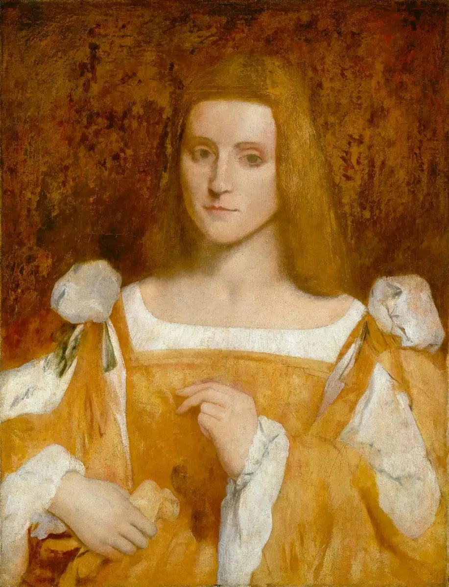 Portrait de femme d'après Caroto - Edgar Degas image 1 reproduction de peinture à l’huile