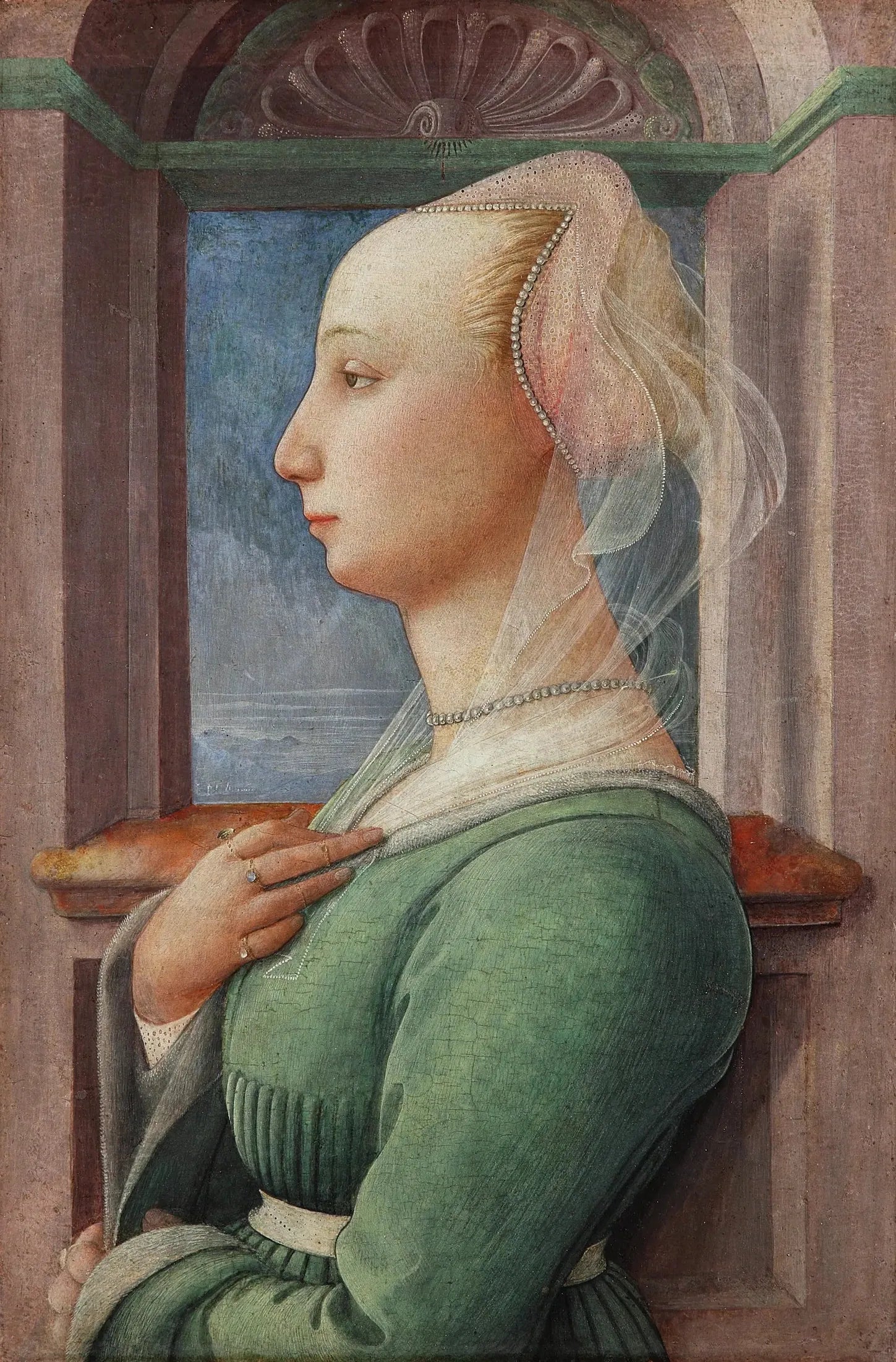 Portrait de femme - Fra Filippo Lippi image 1 copie de tableau peinte à la main