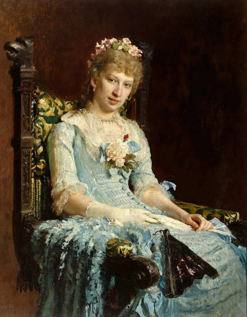 Portrait einer Frau - Ilya Repin