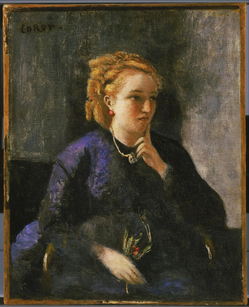 Frauenporträt - Jean-Baptiste Camille Corot