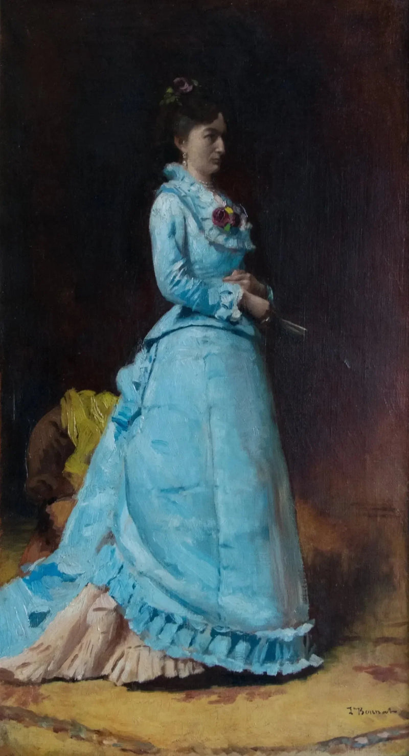 Portrait einer Frau - Léon Bonnat