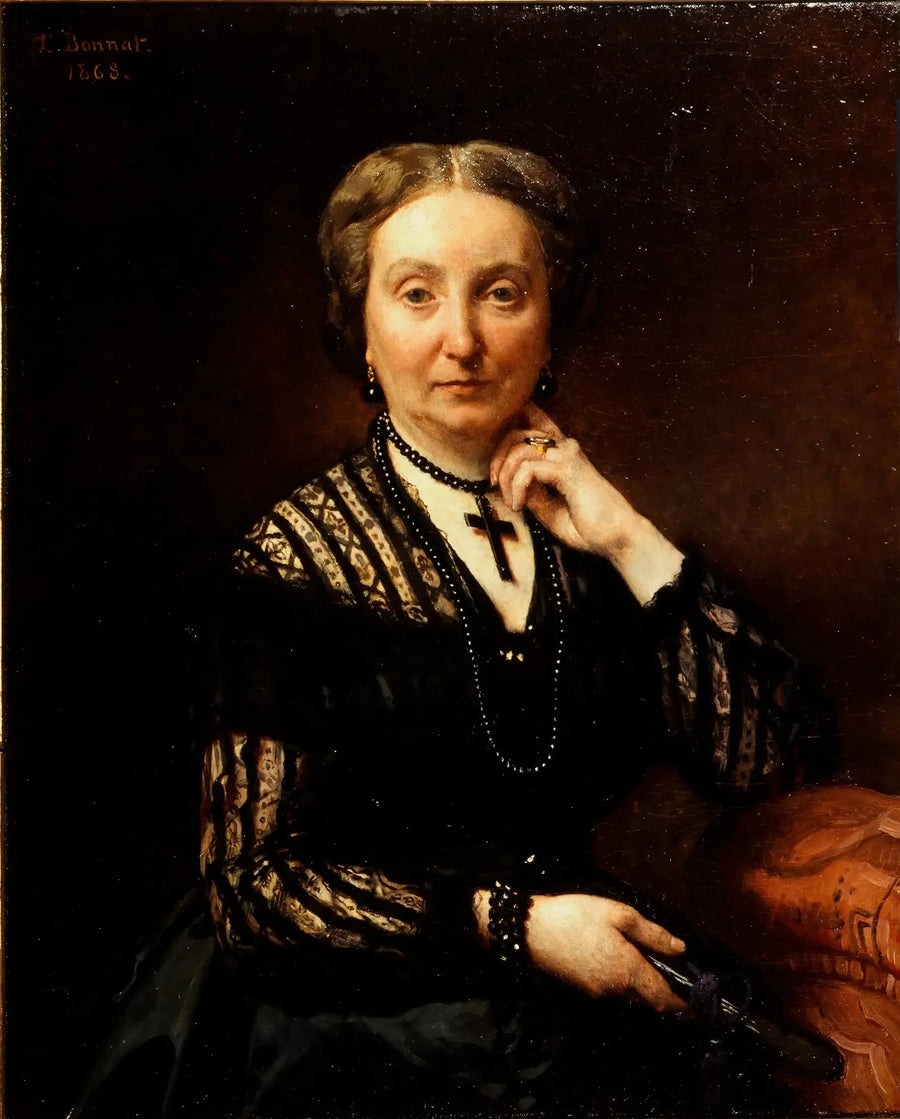 Portrait einer Frau (P2688) - Léon Bonnat
