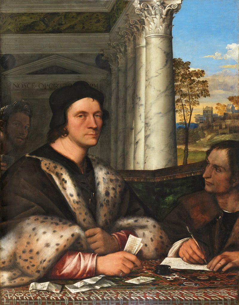 Porträt von Ferry Carondelet mit seinem Sekretär - Sebastiano del Piombo