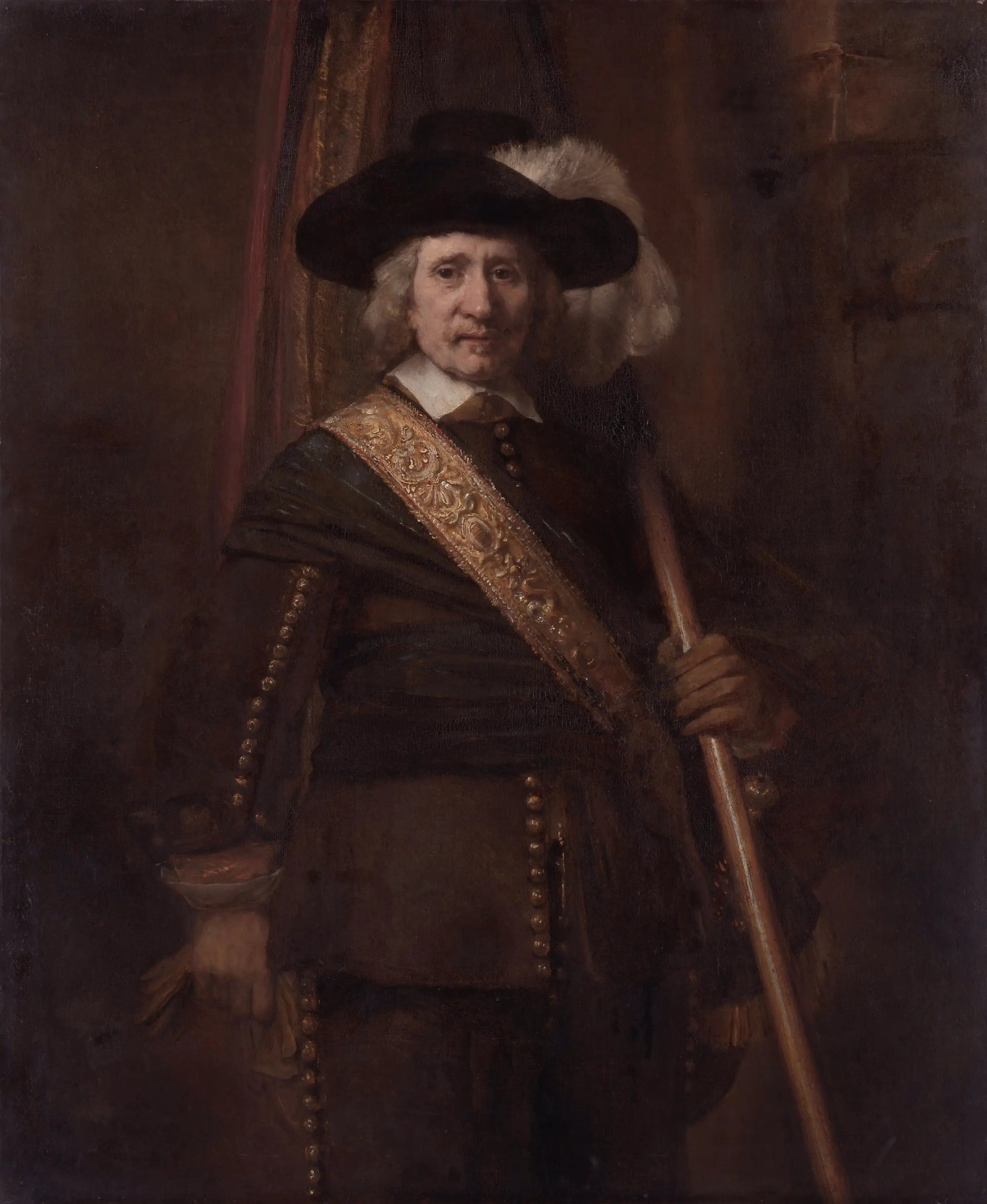 Portrait de Floris Soop - Rembrandt image 1 reproduction artisanale de tableau