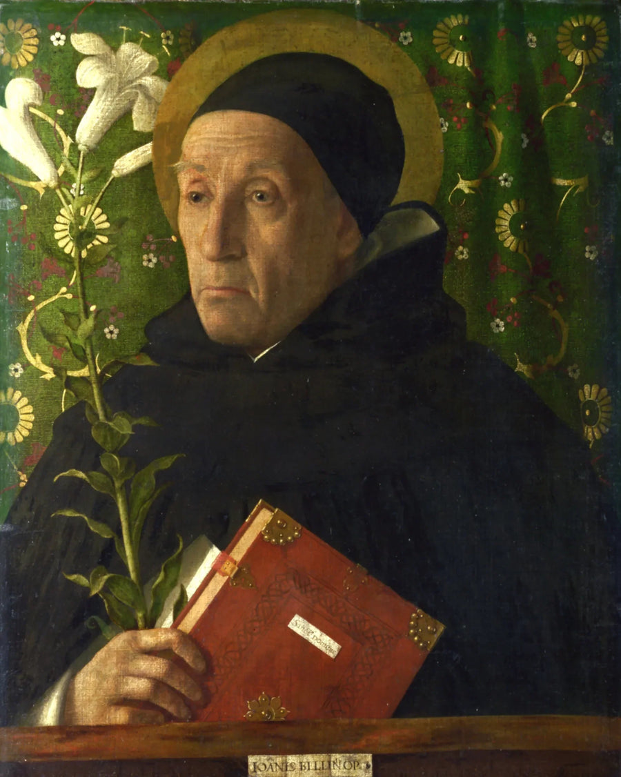 Porträt von Fra Teodoro d'Urbino als Heiliger Dominikus - Giovanni Bellini