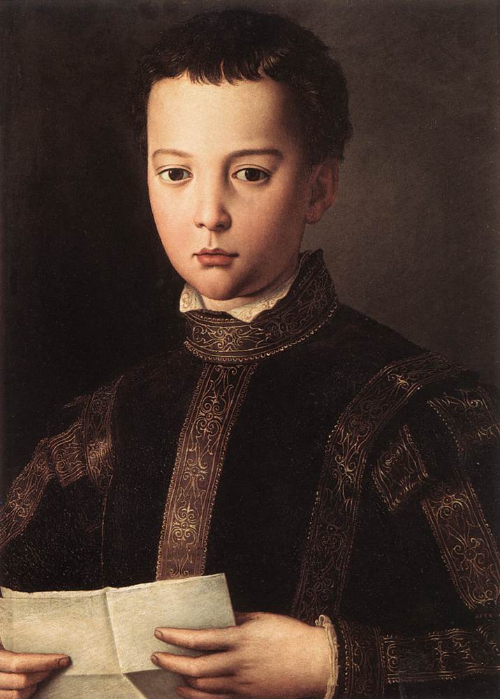 Porträt von Francesco I. de' Medici als Kind - Bronzino