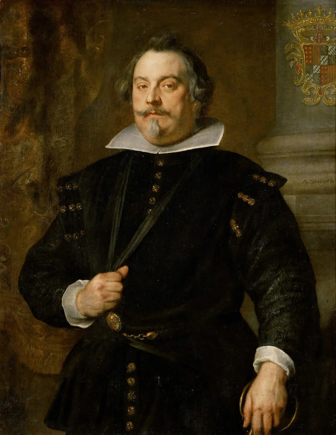 Portrait de Francisco de Moncada, marquis de Aytona - Antoine van Dyck image 1 tableau peint à l’huile sur toile