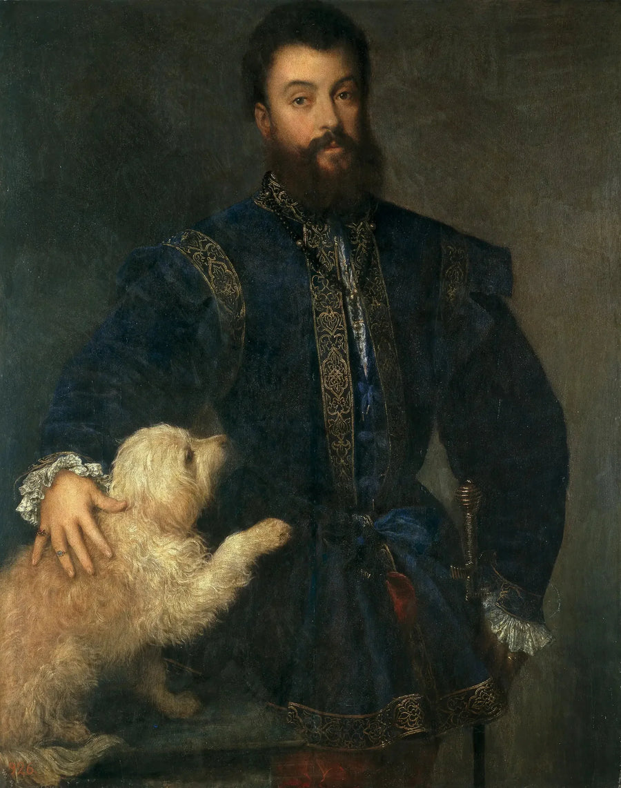 Portrait von Frédéric II Gonzague - Titian
