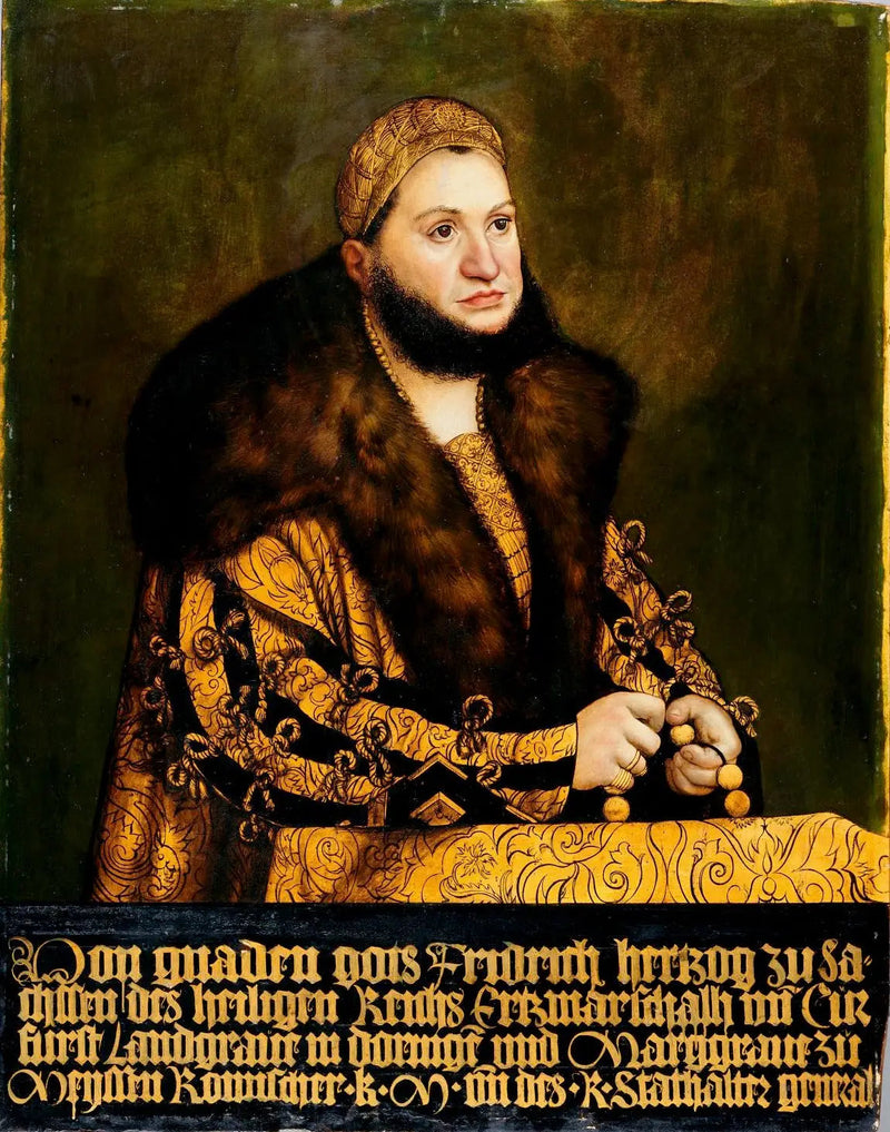 Porträt von Friedrich III. der Weise, Kurfürst von Sachsen - Lucas Cranach der Ältere