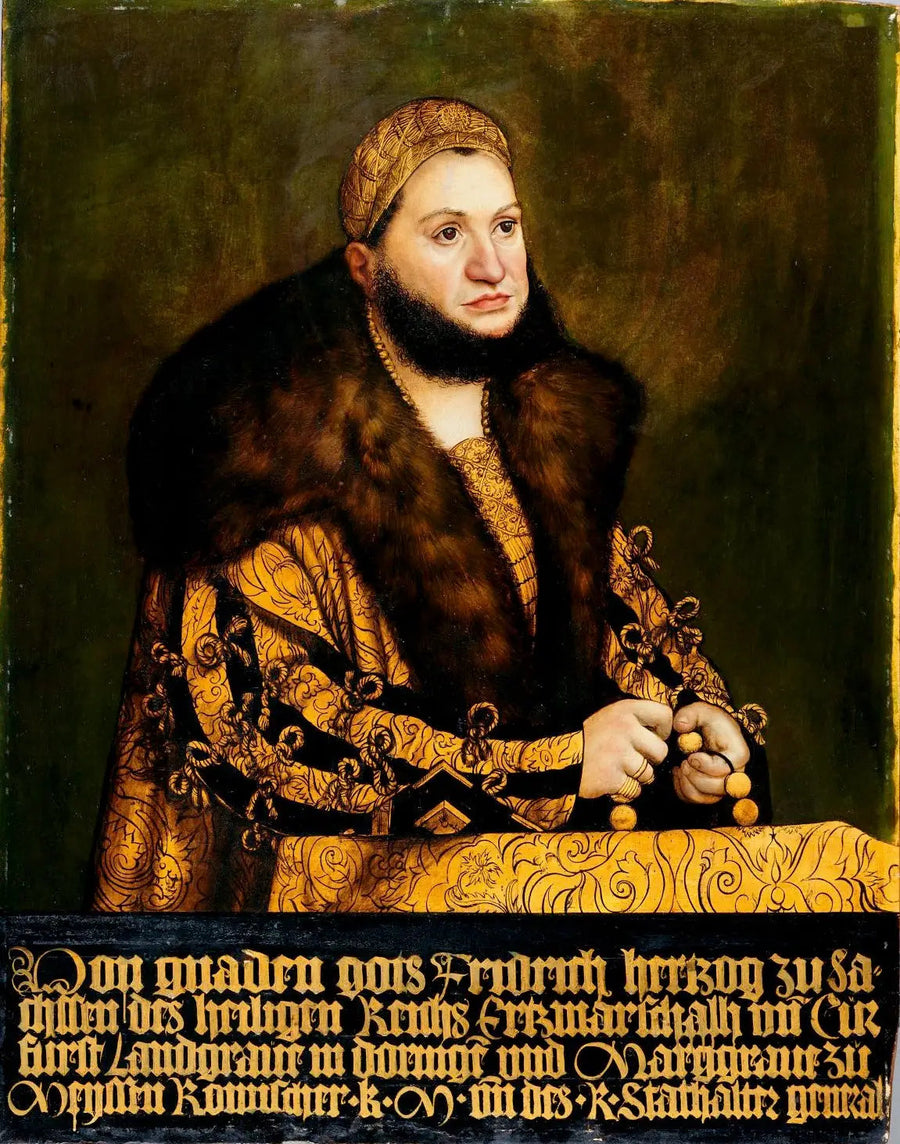 Porträt von Friedrich III. der Weise, Kurfürst von Sachsen - Lucas Cranach der Ältere