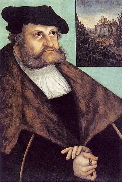 Porträt von Friedrich III. der Weise, Kurfürst von Sachsen - Lucas Cranach der Ältere