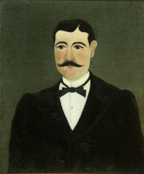 Portrait von Frumence Biche in Zivil - Henri Rousseau