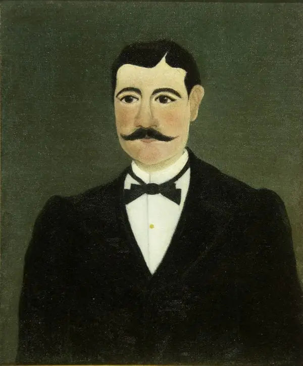 Portrait von Frumence Biche in Zivil - Henri Rousseau