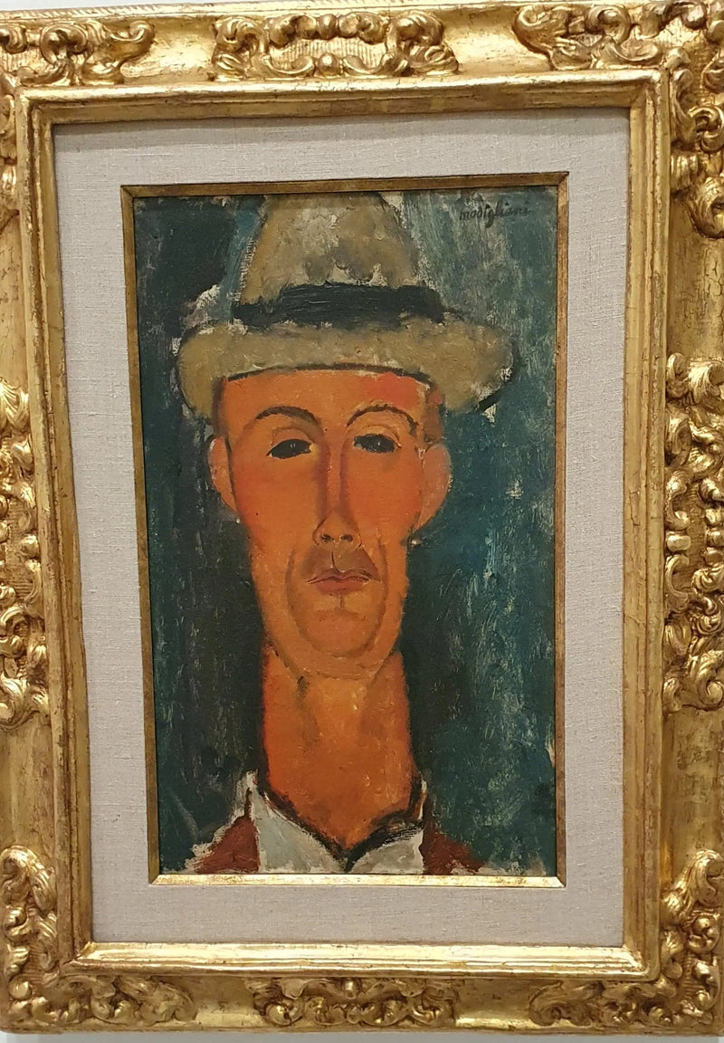 Porträt von Gaston Modot mit Hut - Amedeo Modigliani