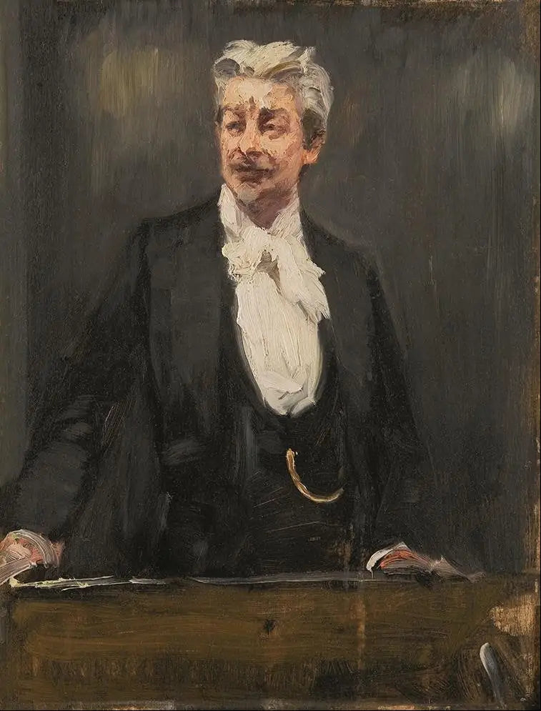 Porträt von Georg Brandes bei einer Konferenz - Peder Severin Krøyer