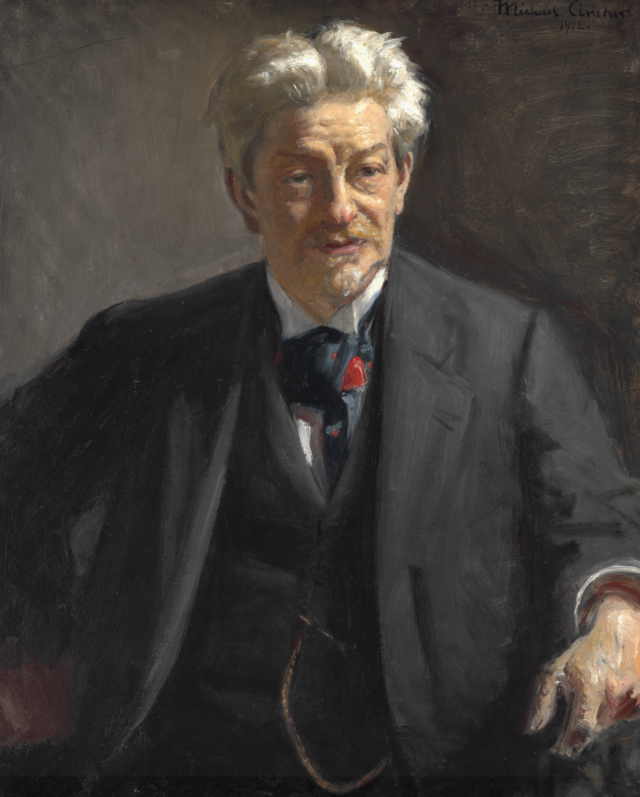 Portrait de Georg Brandes. - Michael Peter Ancher image 1 tableau peint à l’huile sur toile