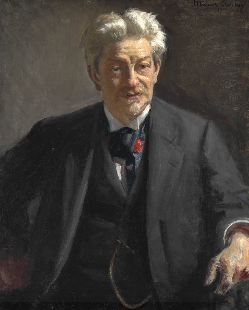 Porträt von Georg Brandes. -Michael Peter Ancher