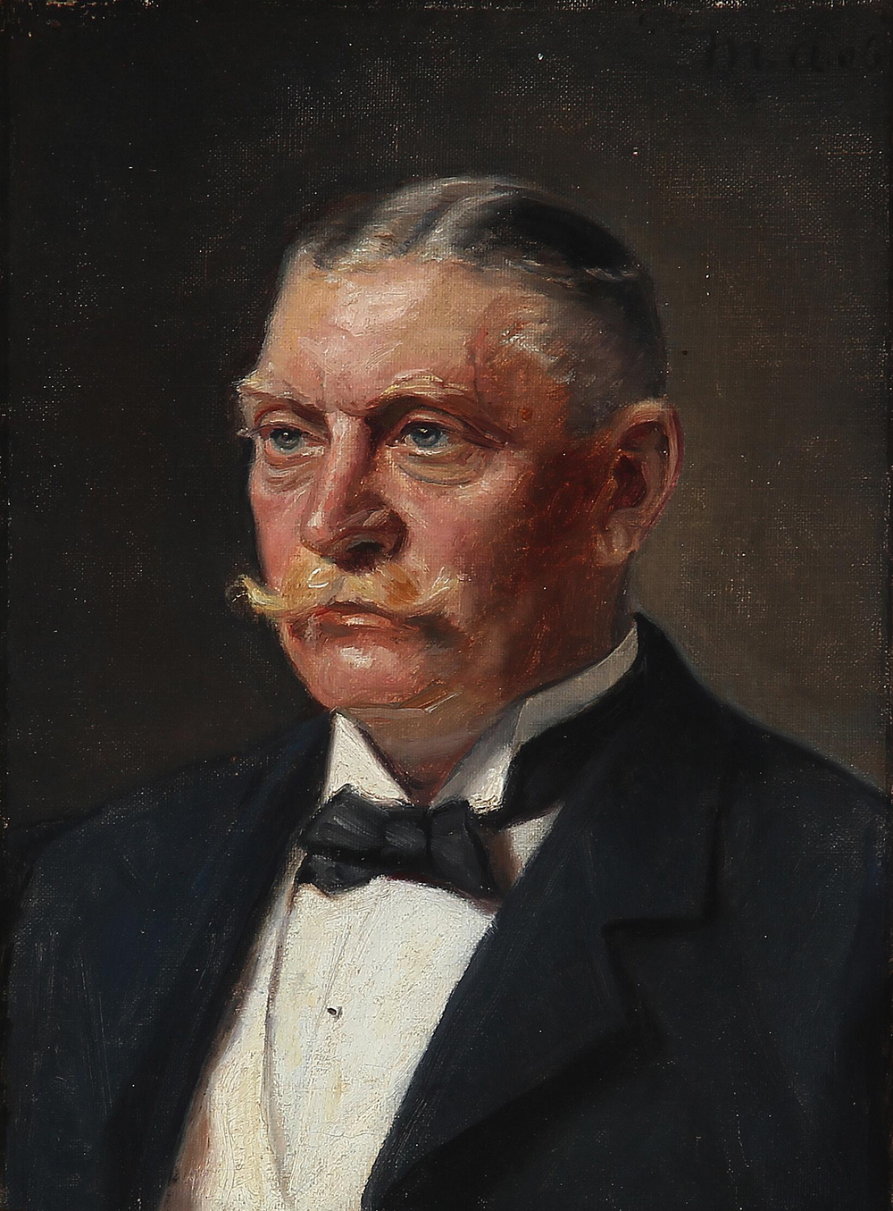 Portrait de Georg Jørgensen. - Michael Peter Ancher image 1 reproduction artisanale de tableau