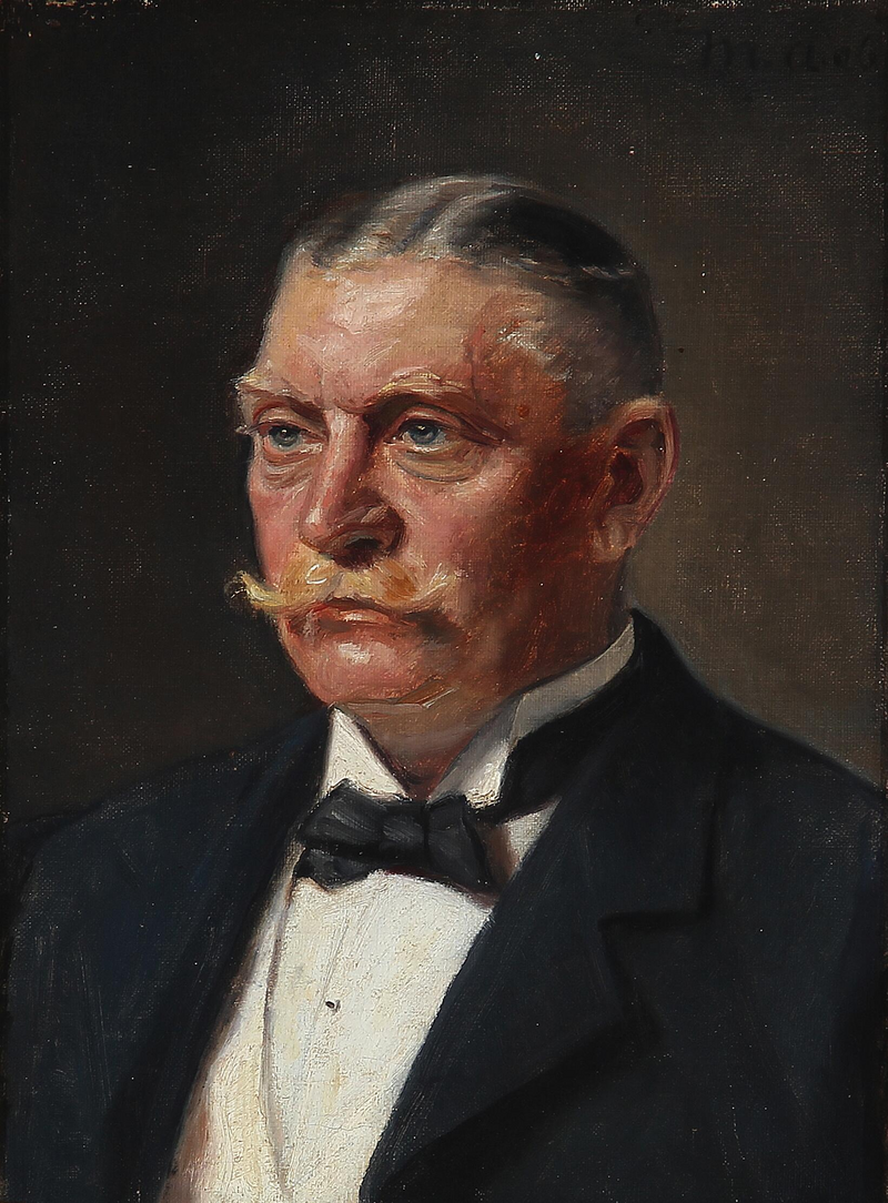 Porträt von Georg Jérgensen. -Michael Peter Ancher