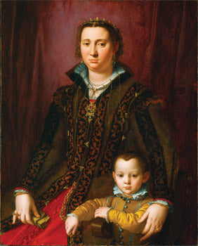 Porträt von Giovanna Chevara und Giovanni Montalvo - Bronzino