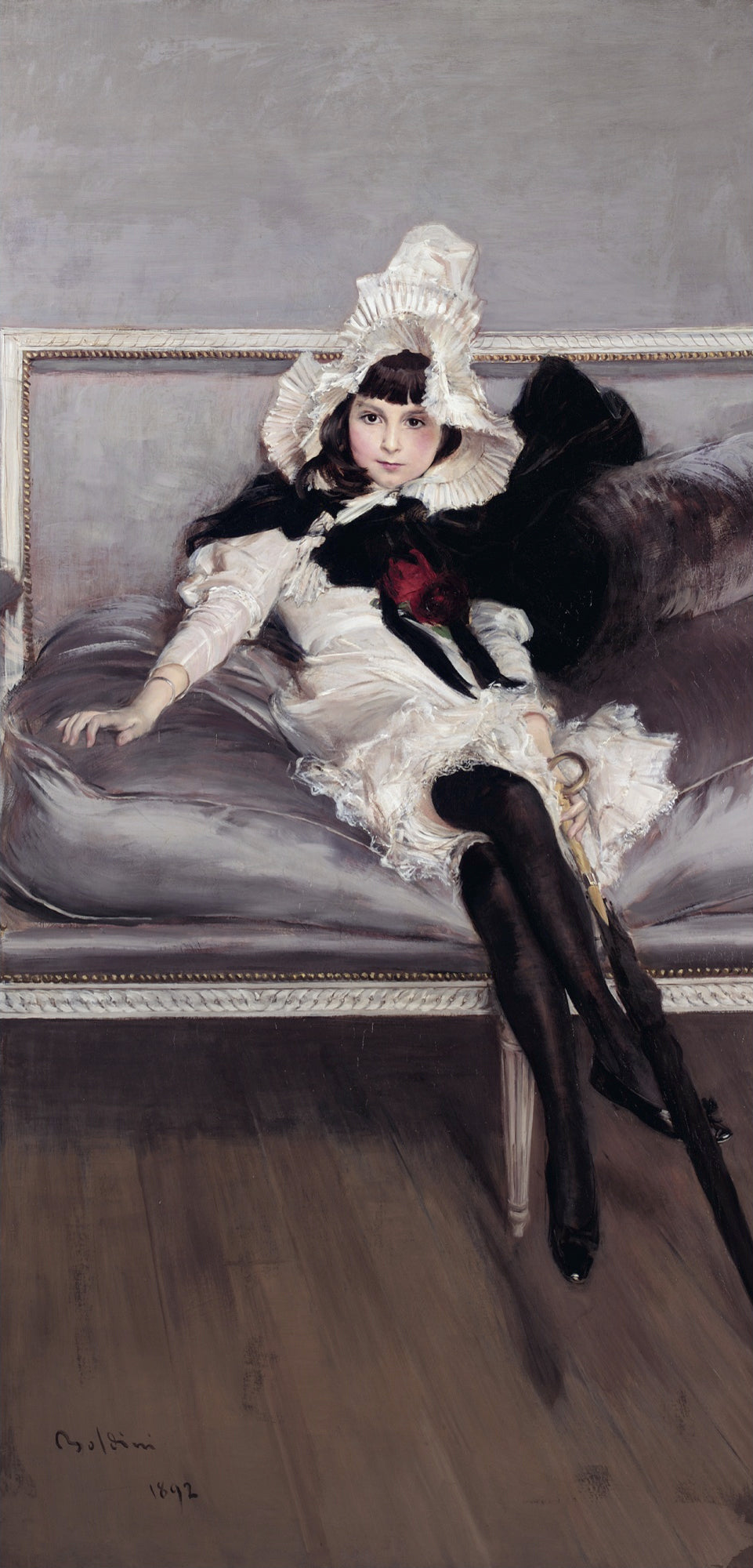 Portrait de Giovinetta Errazuriz (Josefina Errázuriz Alvear) - Giovanni Boldini image 1 tableau peint à l’huile sur toile