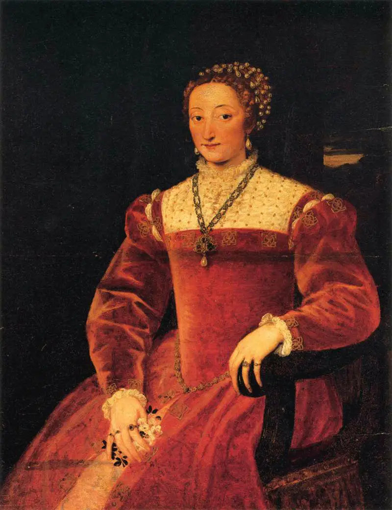 Portrait von Giulia Varano - Titian