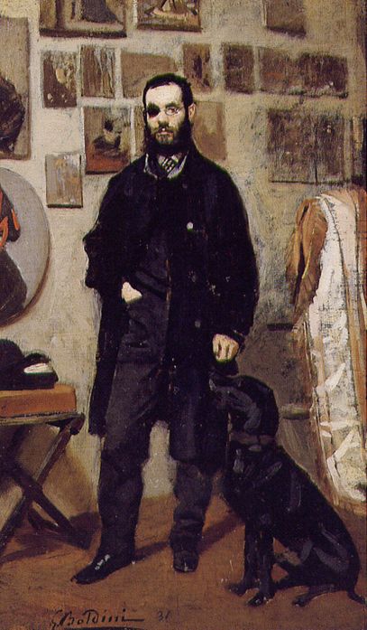 Portrait de Giuseppe Abbati - Giovanni Boldini image 1 reproduction d’œuvre d’art à l’huile