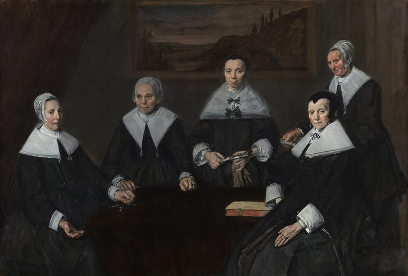 Gruppenporträt der Regenten des Altenheims - Frans Hals
