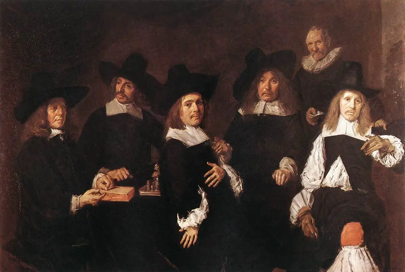 Gruppenporträt der Regenten des Altenheims - Frans Hals