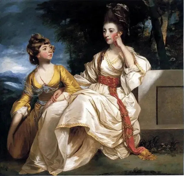 Porträt von Hester Thrale und ihrer Tochter Hester - Joshua Reynolds