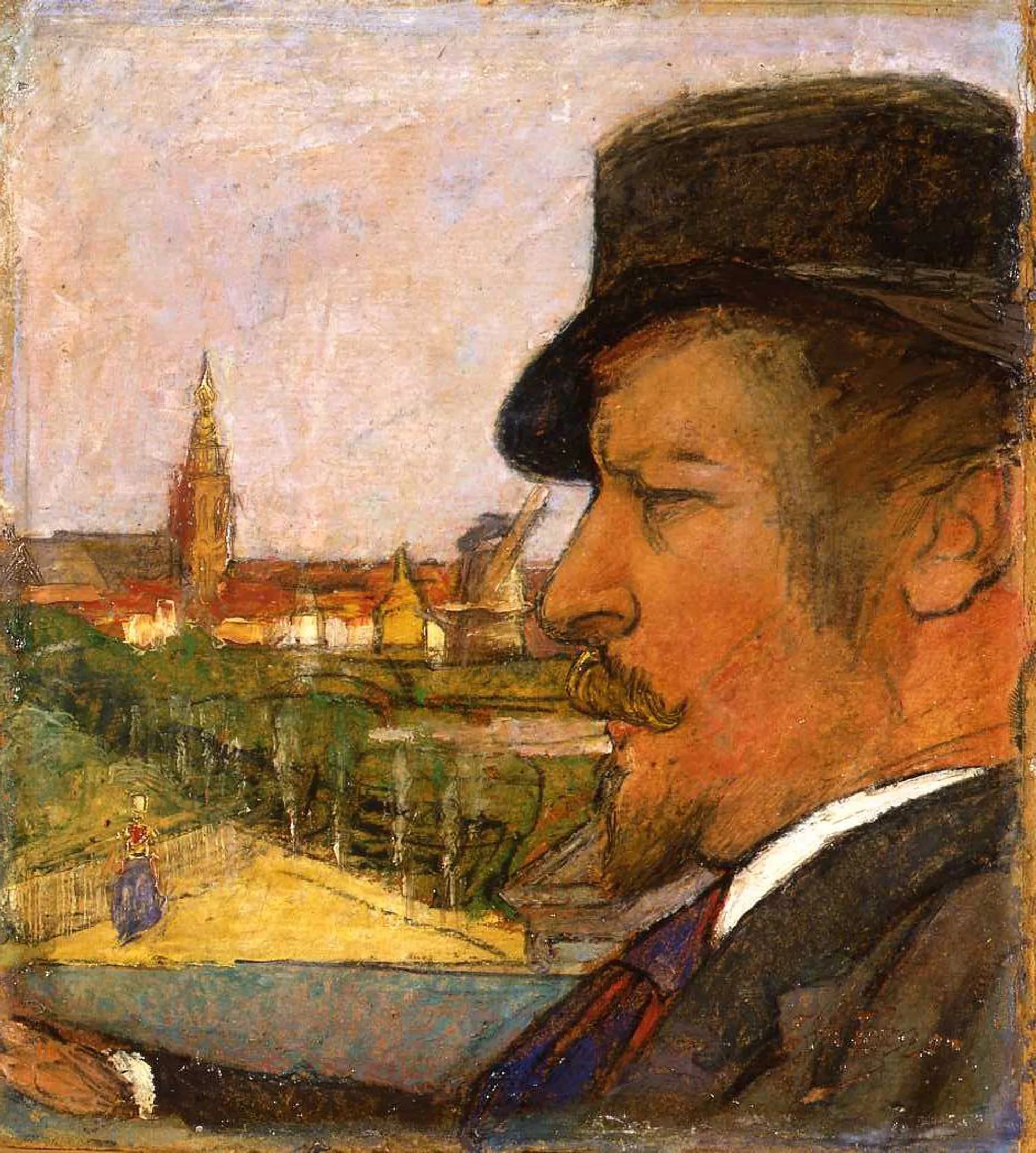 Portrait de Hidde Nijland - Jan Toorop image 1 copie peinte à la main à l’huile