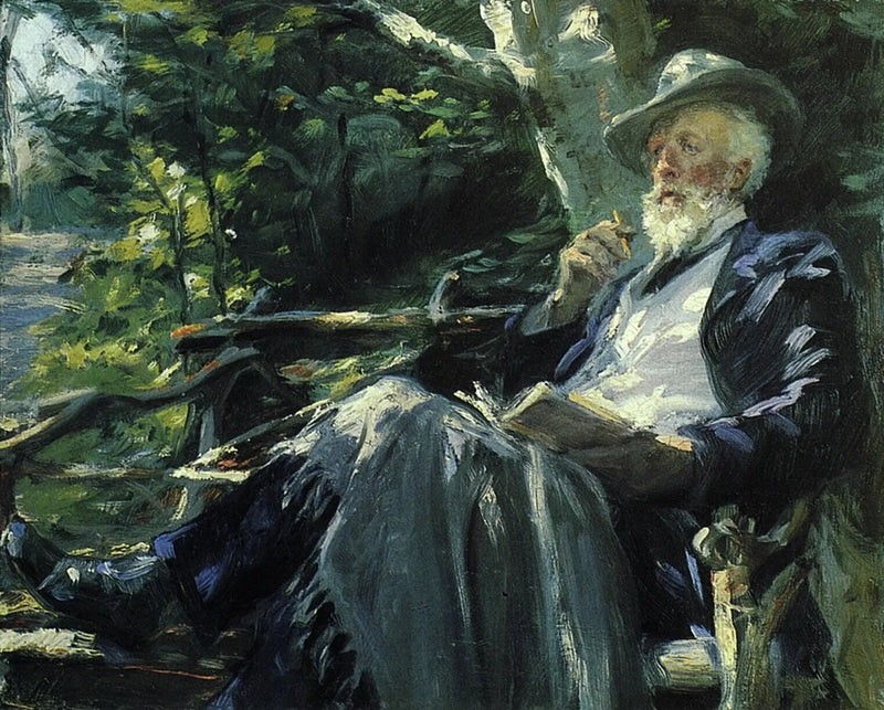 Porträt von Holger Drachmann - Peder Severin Krøyer