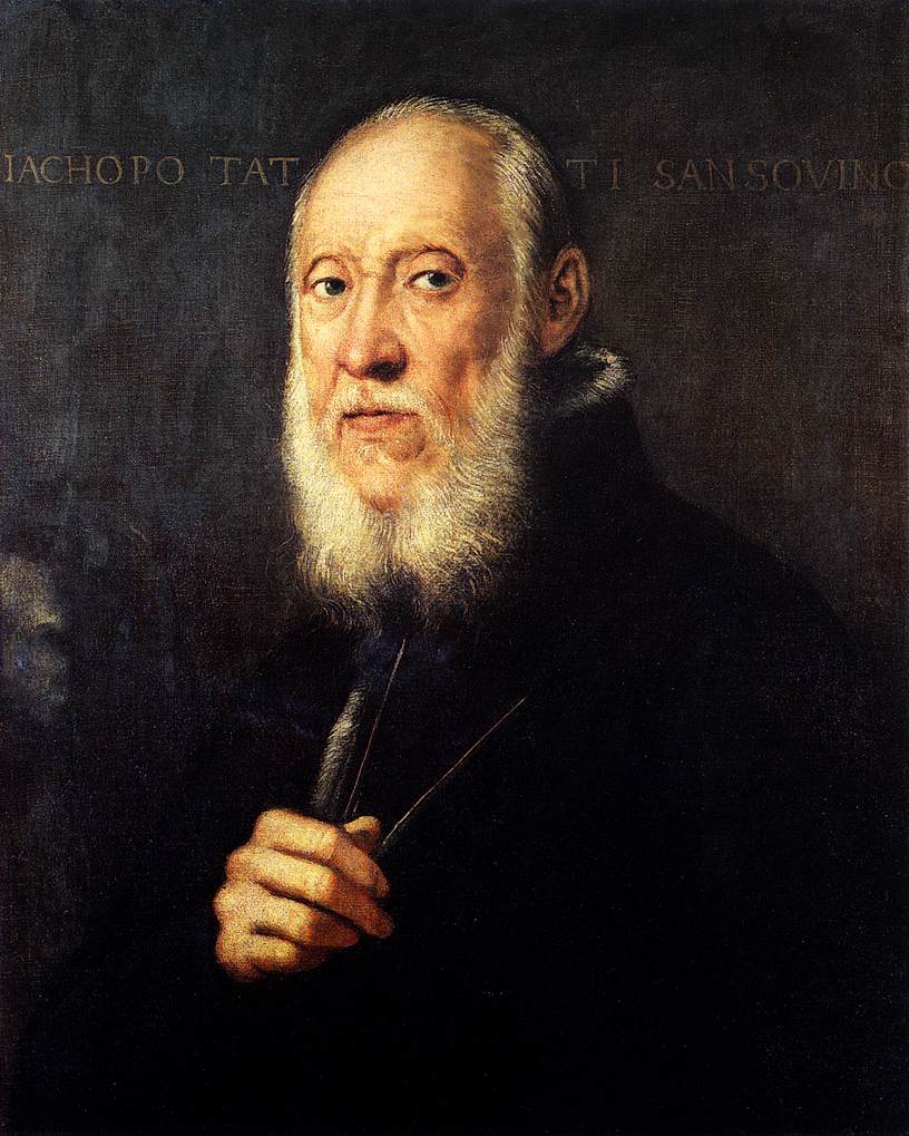 Porträt von Jacopo Sansovino - Jacopo Tintoretto