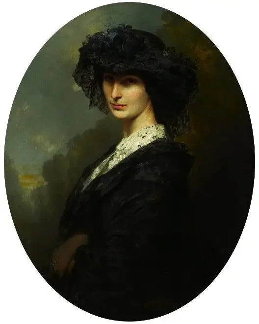 Portrait von Jadwiga Branicka geborene Potocka. - Franz Xaver Winterhalter