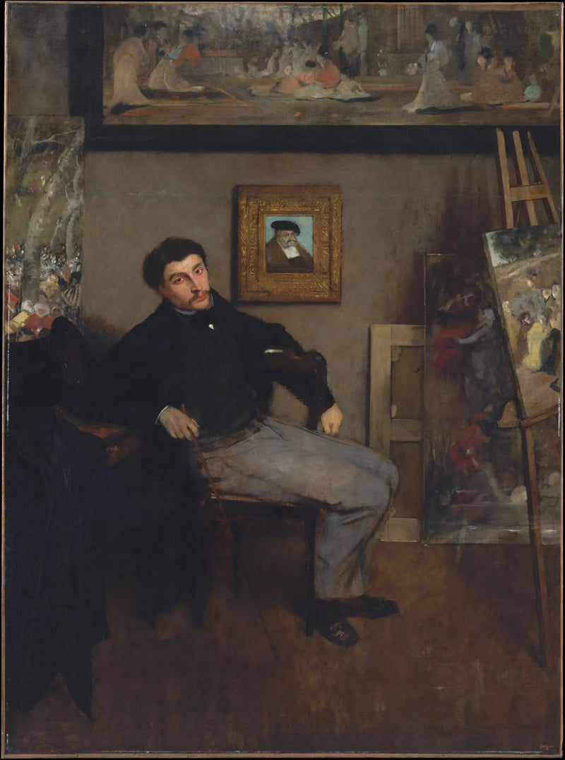 Porträt von James Tissot - Edgar Degas