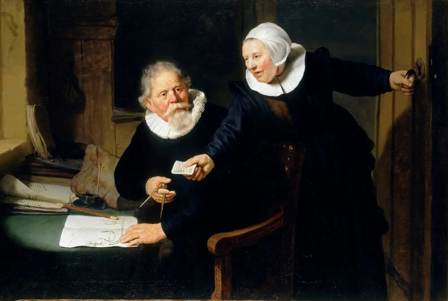 Porträt von Jan Rijcksen und seiner Frau Griet Jans - Rembrandt