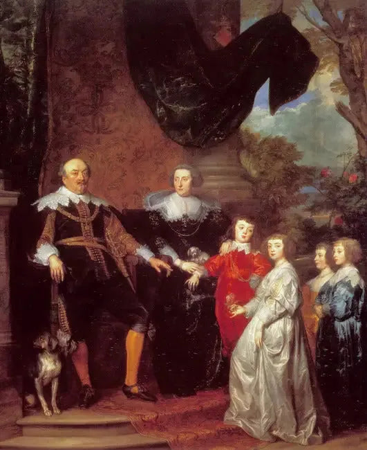 Portrait de Jan VIII (le Jeune), comte de Nassau-Siegen, mit seiner Familie - Antoine van Dyck