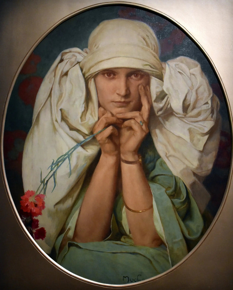 Porträt von Jaroslava - Alphonse Mucha