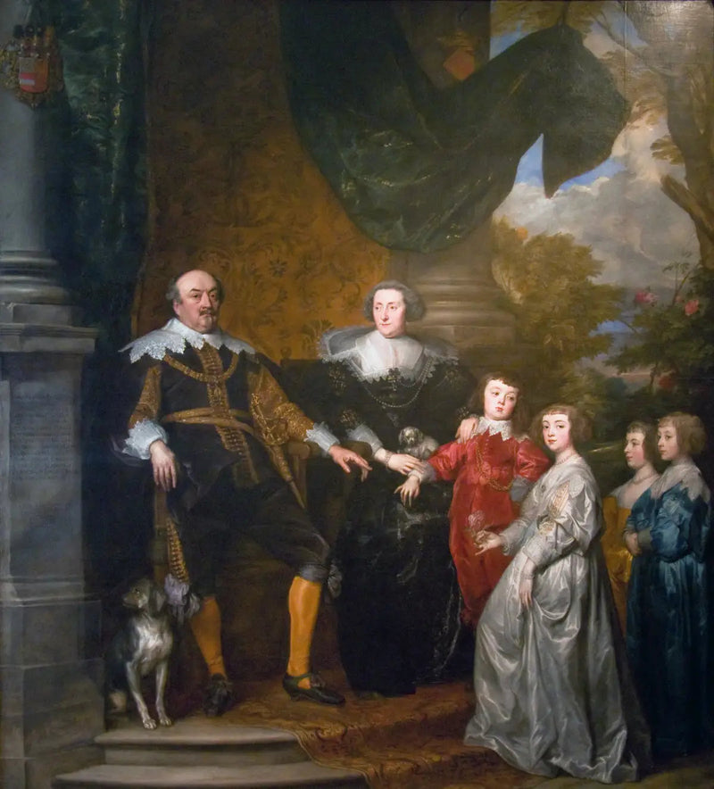 Portrait de Jean, comte de Nassau-Siegen mit seiner Familie - Antoine van Dyck