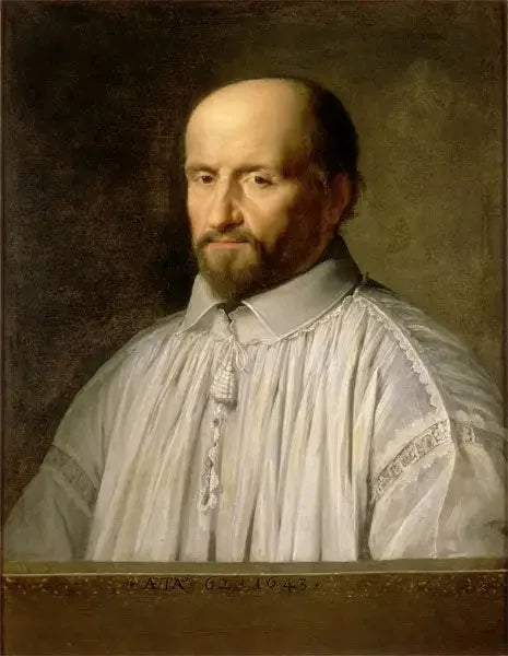 Portrait von Jean Duvergier de Hauranne, Abt von Saint-Cyran - Philippe de Champaigne