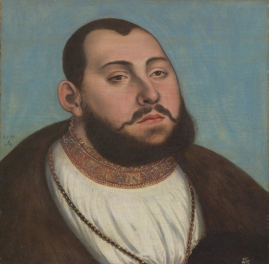 Porträt von Johann Friedrich dem Großmütigen, Kurfürst und Herzog von Sachsen - Lucas Cranach der Ältere