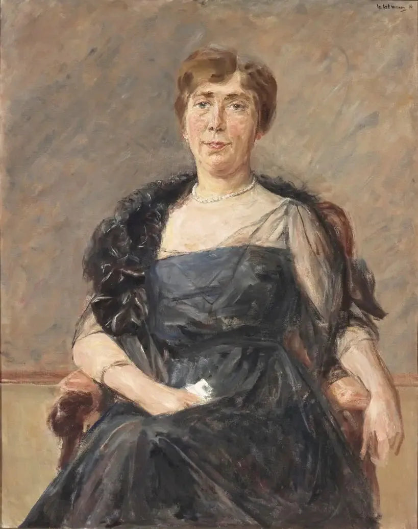 Porträt von Jeanette Cornelia A. Onnes van Nijenrode-Cockuijt (1883-1936) - Max Liebermann