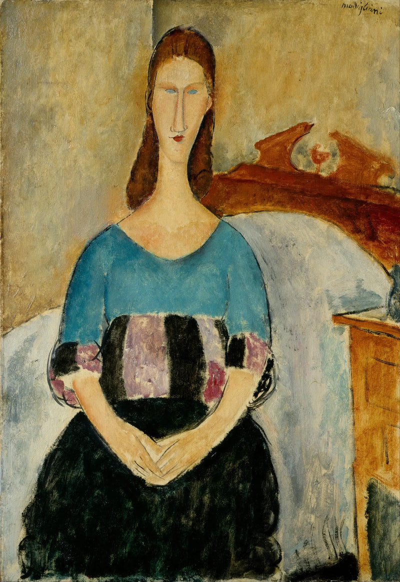 Porträt von Jeanne Hébuterne sitzend - Amedeo Modigliani