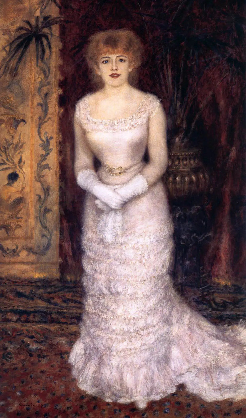 Ganzkörperporträt von Jeanne Samary - Pierre-Auguste Renoir