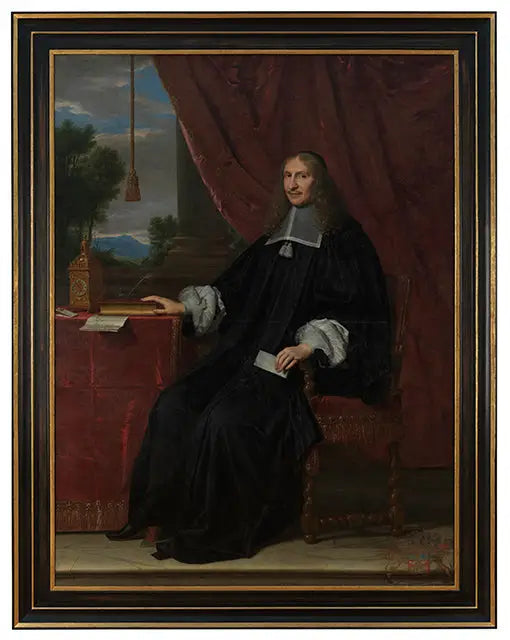 Portrait von Jérôme II Le Maistre, sitzend an seinem Schreibtisch - Philippe de Champaigne
